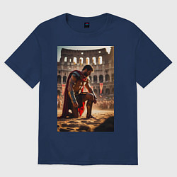 Футболка оверсайз женская Спартак в Колизее, цвет: тёмно-синий