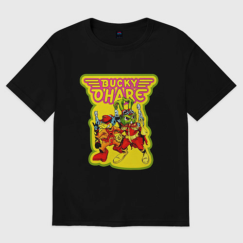 Женская футболка оверсайз Bucky ohare / Черный – фото 1