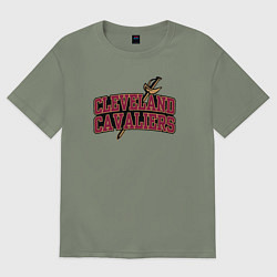 Футболка оверсайз женская NBA Cleveland, цвет: авокадо