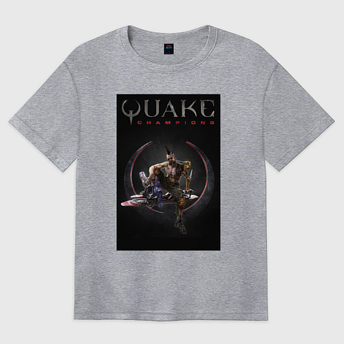 Женская футболка оверсайз Quake champions Anarki / Меланж – фото 1