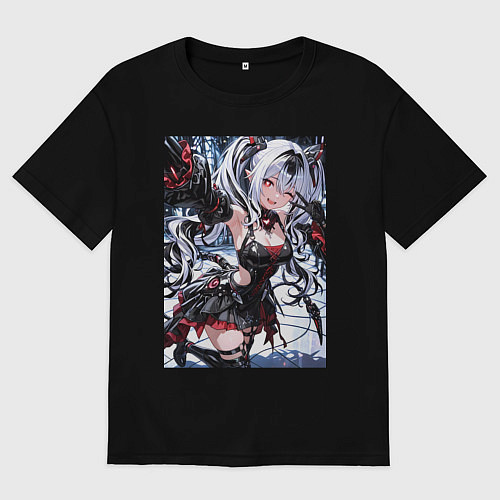 Женская футболка оверсайз Jetavie Punishing Gray Raven / Черный – фото 1