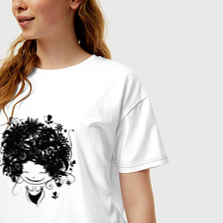 Футболка оверсайз женская Spring girl, цвет: белый — фото 2