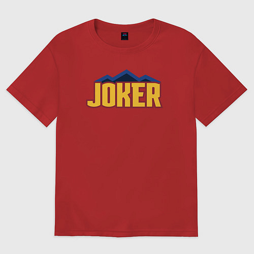 Женская футболка оверсайз Nuggets Joker / Красный – фото 1