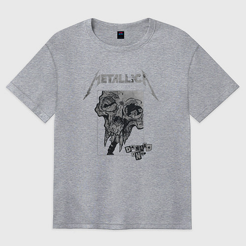 Женская футболка оверсайз Metallica The Unforgiven / Меланж – фото 1