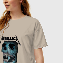 Футболка оверсайз женская Metallica St Anger, цвет: миндальный — фото 2
