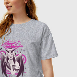 Футболка оверсайз женская Lost Girl,Y2K стиль, цвет: меланж — фото 2