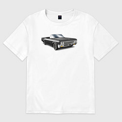 Футболка оверсайз женская Кабриолет, цвет: белый