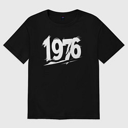 Футболка оверсайз женская Граффити-стиль 1976, цвет: черный