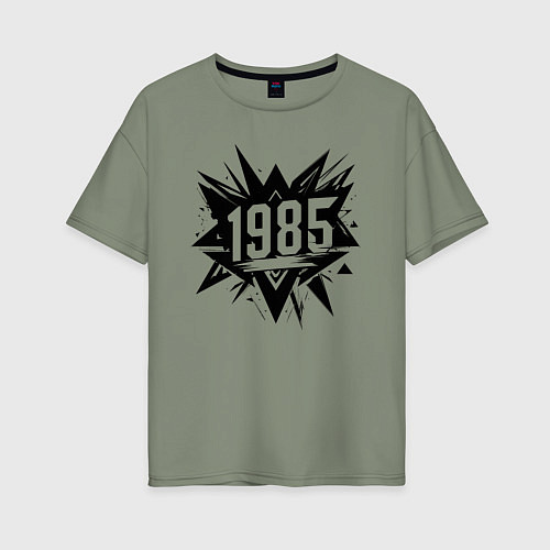 Женская футболка оверсайз Взрывная энергия 1985 / Авокадо – фото 1