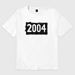 Футболка оверсайз женская Черный квадрат 2004, цвет: белый