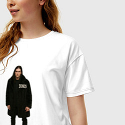 Футболка оверсайз женская Bones во весь рост, цвет: белый — фото 2