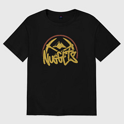 Футболка оверсайз женская Nuggets basketball team, цвет: черный