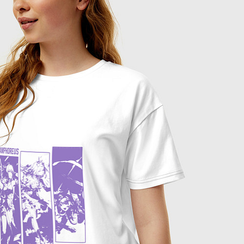 Женская футболка оверсайз Amphoreus Women / Белый – фото 3