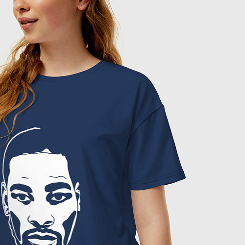 Женская футболка оверсайз Kevin Durant / Тёмно-синий – фото 3