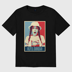 Футболка оверсайз женская Olivia Rodrigo, цвет: черный