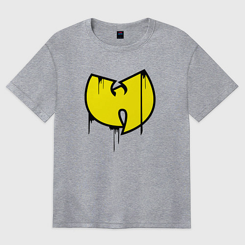 Женская футболка оверсайз Wu-Tang style / Меланж – фото 1