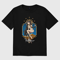 Футболка оверсайз женская Богиня Иштар Fate, цвет: черный