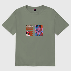 Футболка оверсайз женская Джин Worldwide Handsome, цвет: авокадо