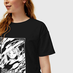 Футболка оверсайз женская Фрирен - обложка, цвет: черный — фото 2