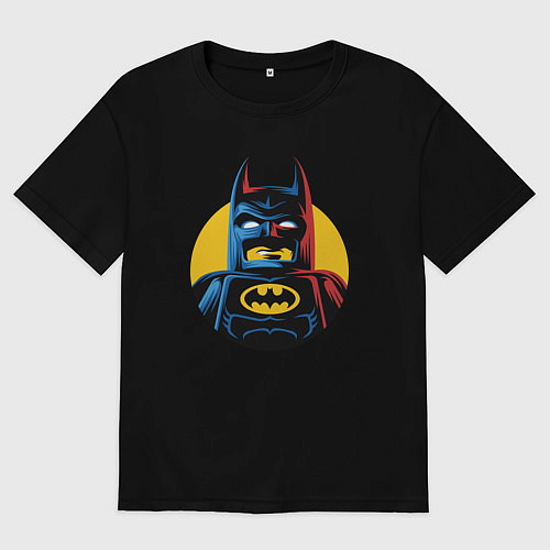 Женская футболка оверсайз Batman look / Черный – фото 1