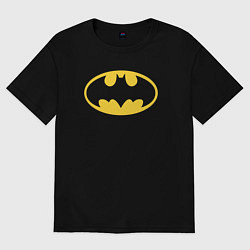 Футболка оверсайз женская Batman classic, цвет: черный