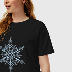 Футболка оверсайз женская Акадза 3 высшая луна, цвет: черный — фото 2