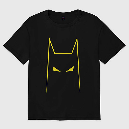 Женская футболка оверсайз Batman minimalism / Черный – фото 1
