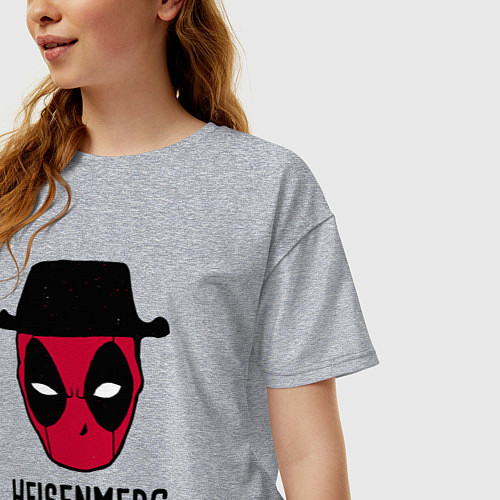 Женская футболка оверсайз Heisenmerc / Меланж – фото 3
