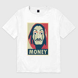 Футболка оверсайз женская Money, цвет: белый