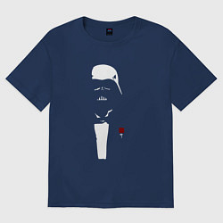 Футболка оверсайз женская Dart Vader, цвет: тёмно-синий