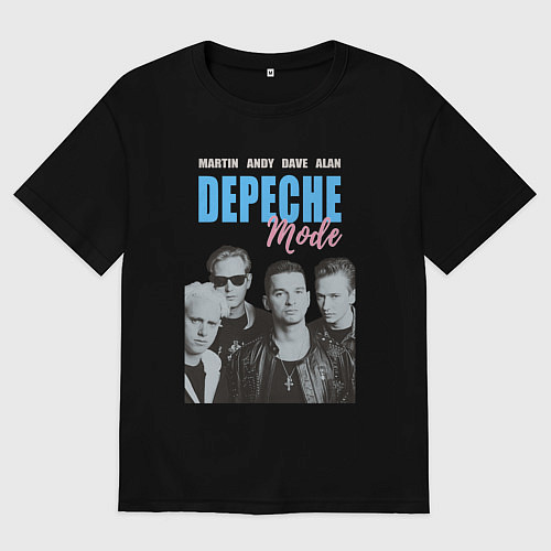 Женская футболка оверсайз Depeche Mode Violator portrait / Черный – фото 1