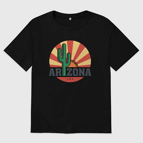 Женская футболка оверсайз Аризона / Черный – фото 1
