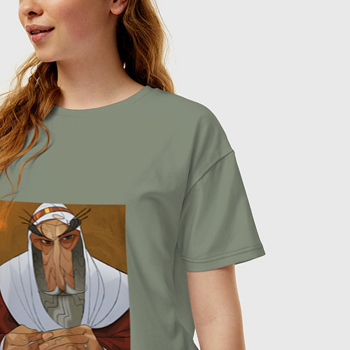 Женская футболка оверсайз Мудрец / Авокадо – фото 3