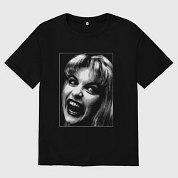 Футболка оверсайз женская Laura Palmer Doppelganger, цвет: черный