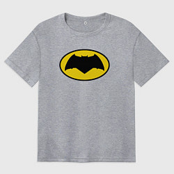 Футболка оверсайз женская Я тёмный рыцарь, цвет: меланж