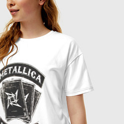 Футболка оверсайз женская Metallica: since 1981, цвет: белый — фото 2