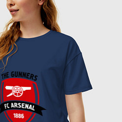 Футболка оверсайз женская FC Arsenal: The Gunners, цвет: тёмно-синий — фото 2
