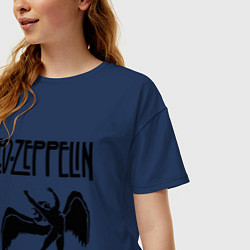 Футболка оверсайз женская Led Zeppelin, цвет: тёмно-синий — фото 2