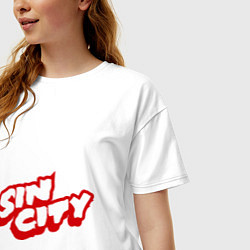 Футболка оверсайз женская Sin City, цвет: белый — фото 2