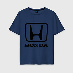 Футболка оверсайз женская Honda logo, цвет: тёмно-синий