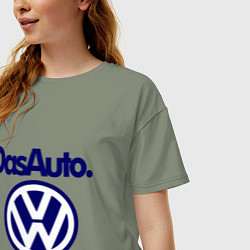Футболка оверсайз женская Volkswagen Das Auto, цвет: авокадо — фото 2
