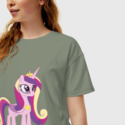 Футболка оверсайз женская Принцесса Каденс, цвет: авокадо — фото 2