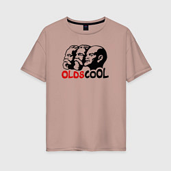 Футболка оверсайз женская Oldscool USSR, цвет: пыльно-розовый
