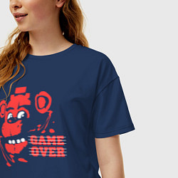 Футболка оверсайз женская Freddy Game Over, цвет: тёмно-синий — фото 2