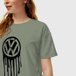 Футболка оверсайз женская Volkswagen, цвет: авокадо — фото 2