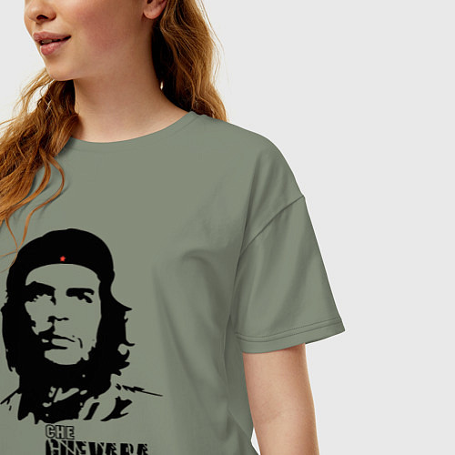 Женская футболка оверсайз Эрнесто Че Гевара / Авокадо – фото 3