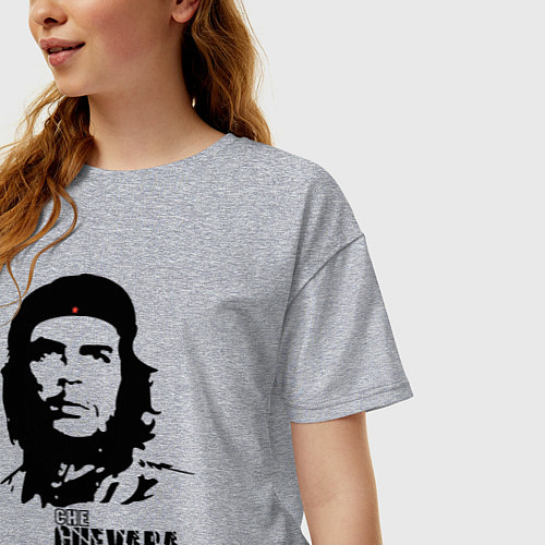 Женская футболка оверсайз Эрнесто Че Гевара / Меланж – фото 3