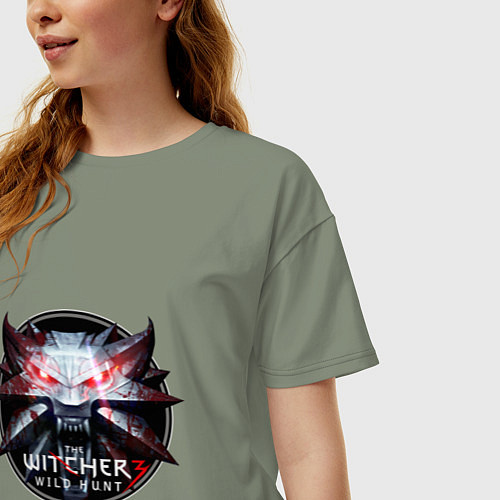 Женская футболка оверсайз The Witcher 3 / Авокадо – фото 3