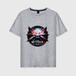Футболка оверсайз женская The Witcher 3, цвет: меланж