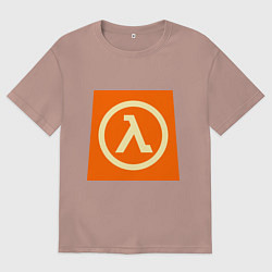Футболка оверсайз женская Half-Life, цвет: пыльно-розовый